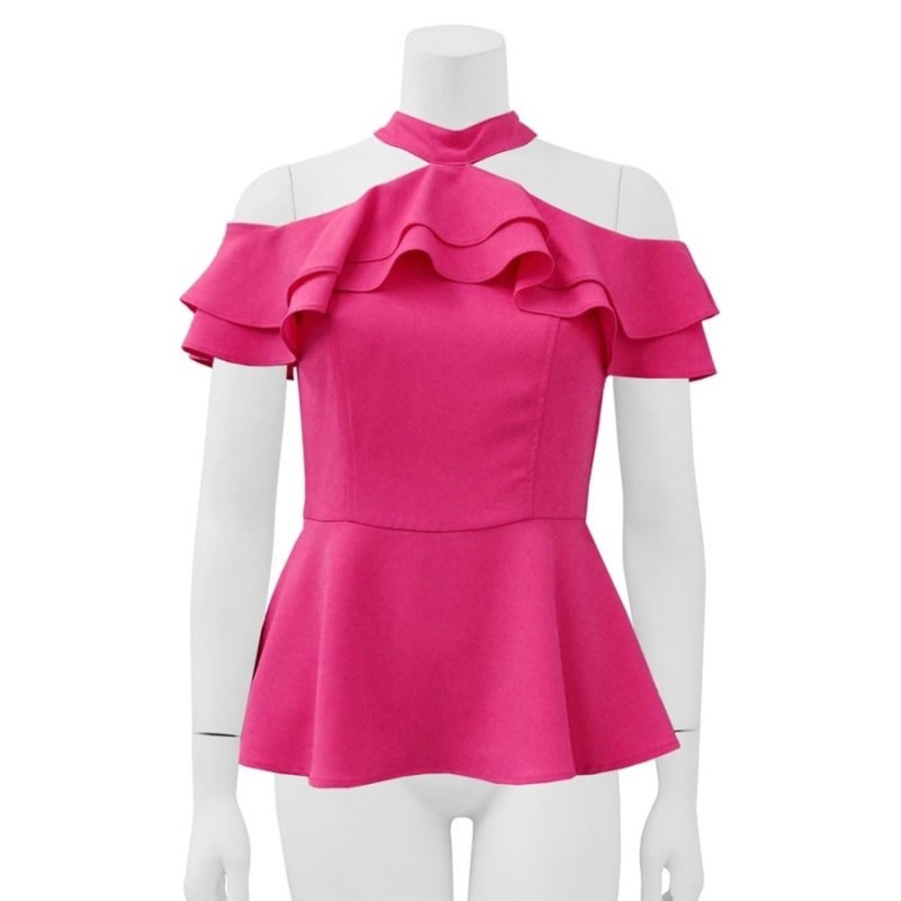 Halter Neck Ruffle Top - Picture 1 of 1